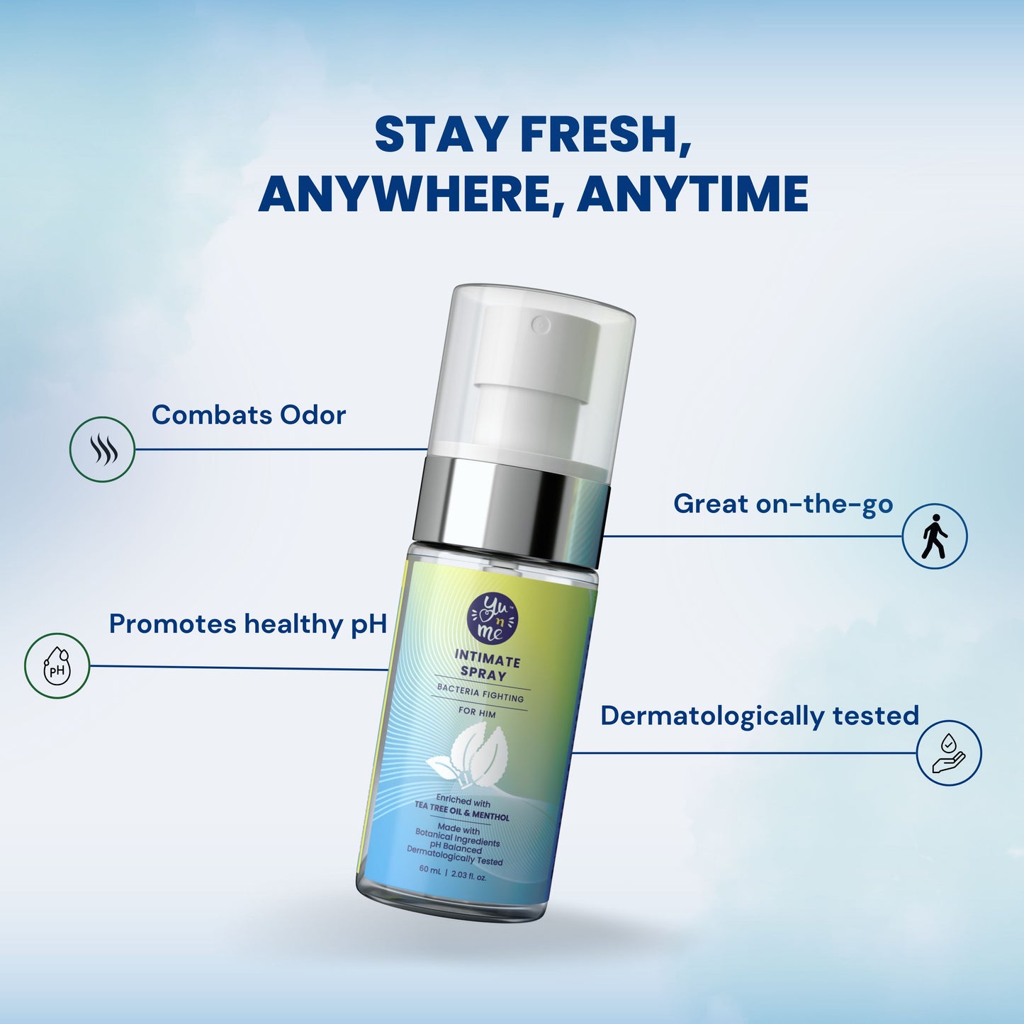Bacteria Fighting Intimate Spray for Him