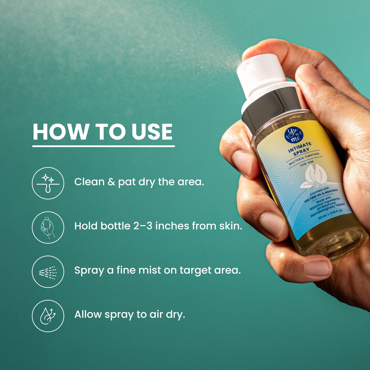 Bacteria Fighting Intimate Spray for Him