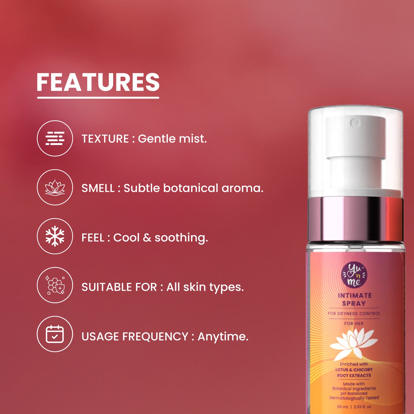 Dryness Control Intimate Spray for Her