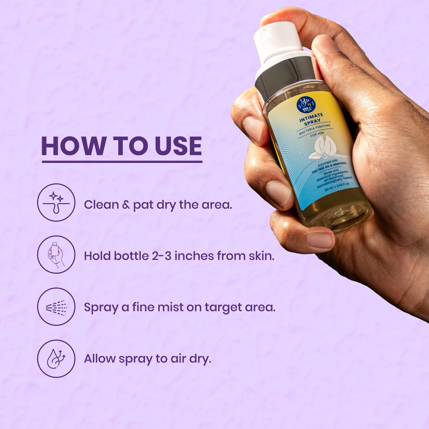 Bacteria Fighting Intimate Spray for Him